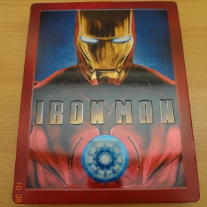 Iron Man Play.com Exclusive Steelbook Embossed Front