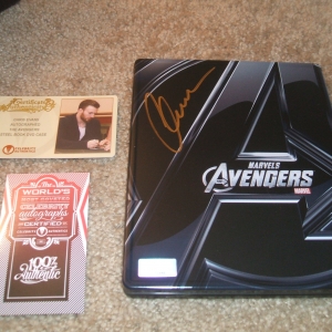 Avengers signed by Chris Evans