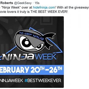 Ninja Week Tweet