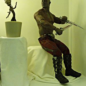 Drax  & Dancing Groot