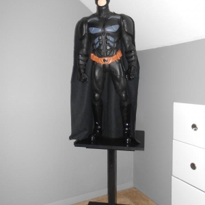 31" Batman, on a wooden stand I made.