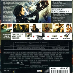 HK RESIDENT EVIL RETRIBUTION Back