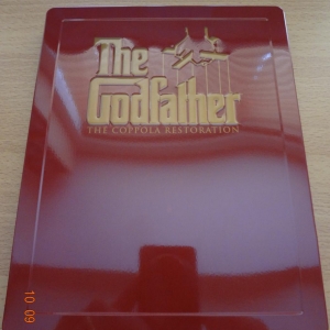 Godfather Trilogy Play.com Exclusive Embossed Steelbook Front