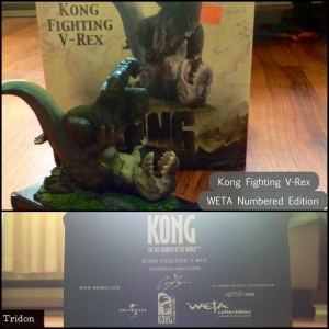 Numbered 'Kong Fighting V-Rex' from WETA