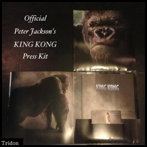 Press Kit for Peter Jackson's King Kong (photo complete with poor lighting).