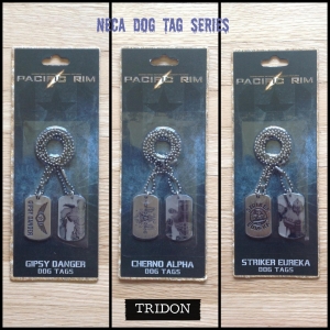 LEFT TO RIGHT: Neca Dog Tog Series - Gipsy Danger, Cherno Alpha and Striker Eureka.
