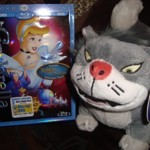9. Cinderella with Lucifer plush