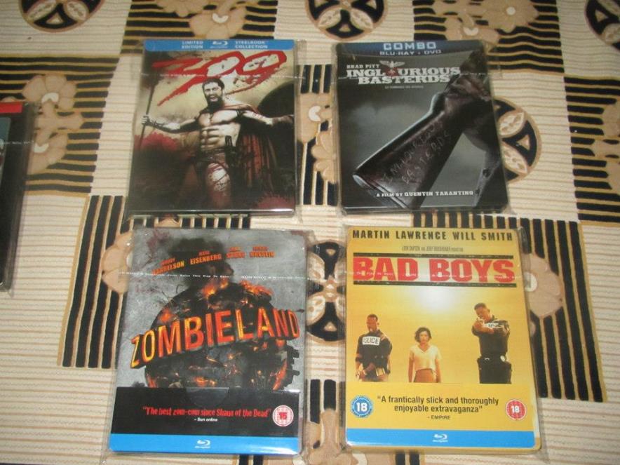 300 , Zombieland , inglorious basterds and Badboys