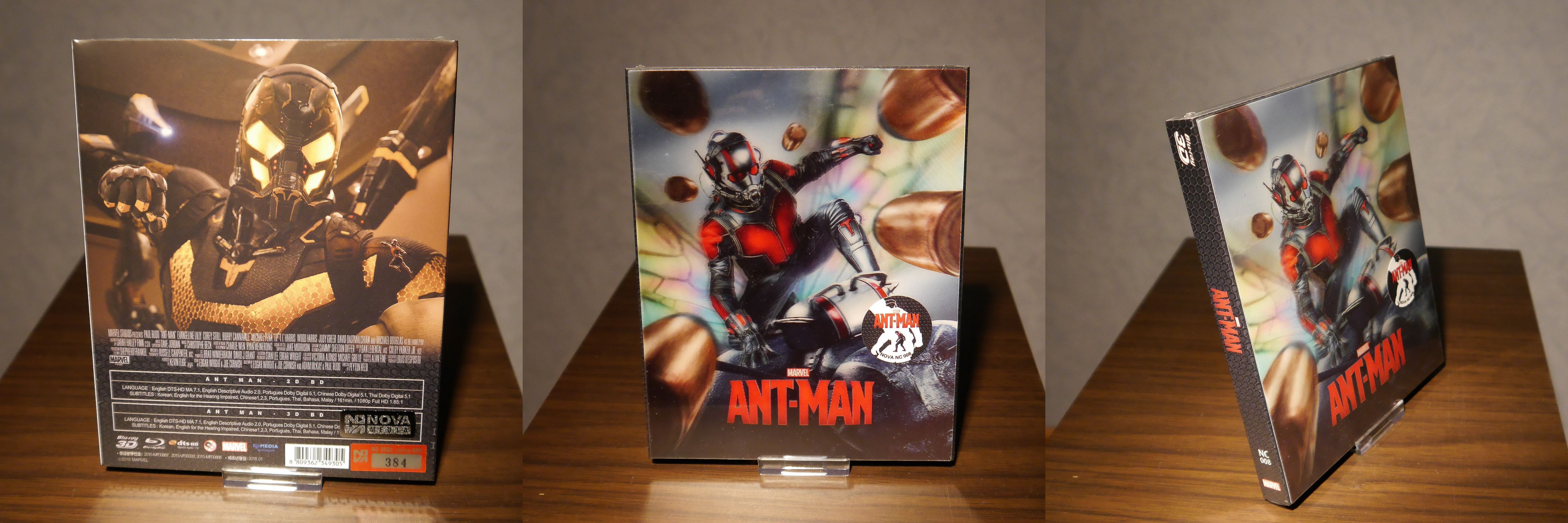 Ant-man Korea Novamedia Steelbook Lenticular Edition