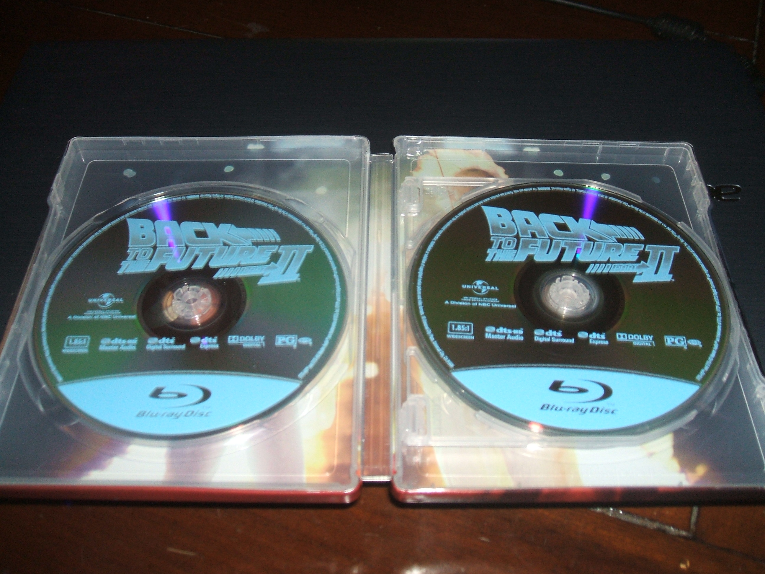 BTTF steelbook discs