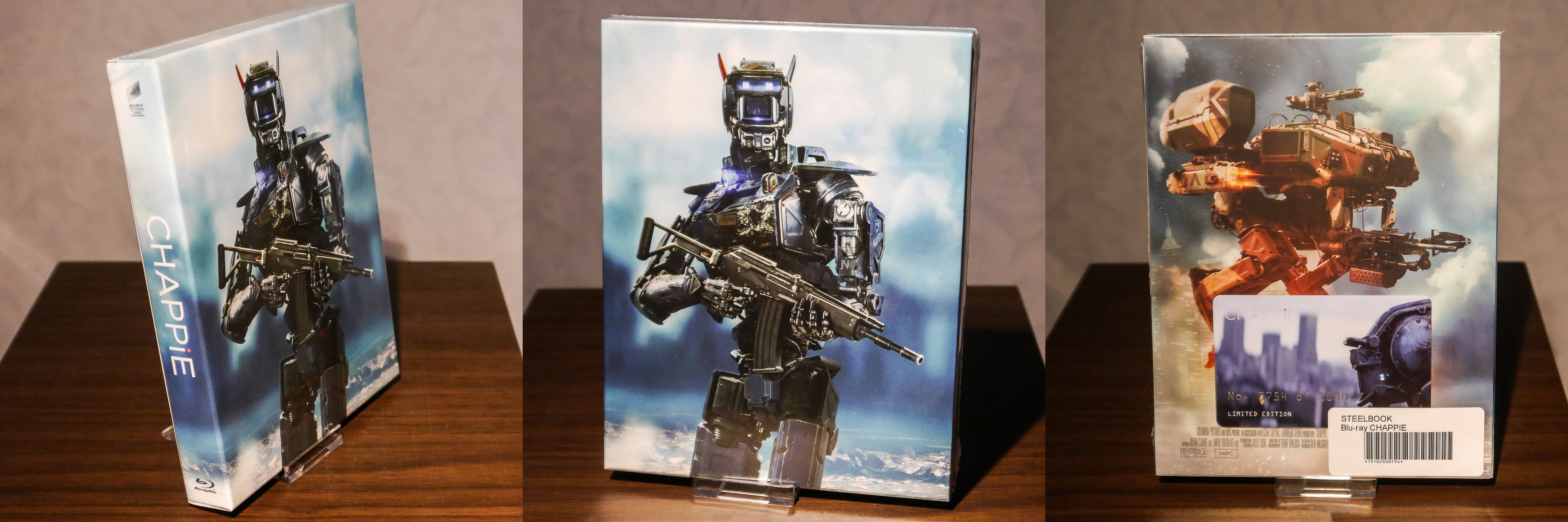 Chappie Bluray Steelbook Filmarena Czech Fullslip