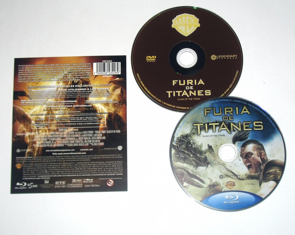 Clash of the Titans - Mexican - Discs/Back Info