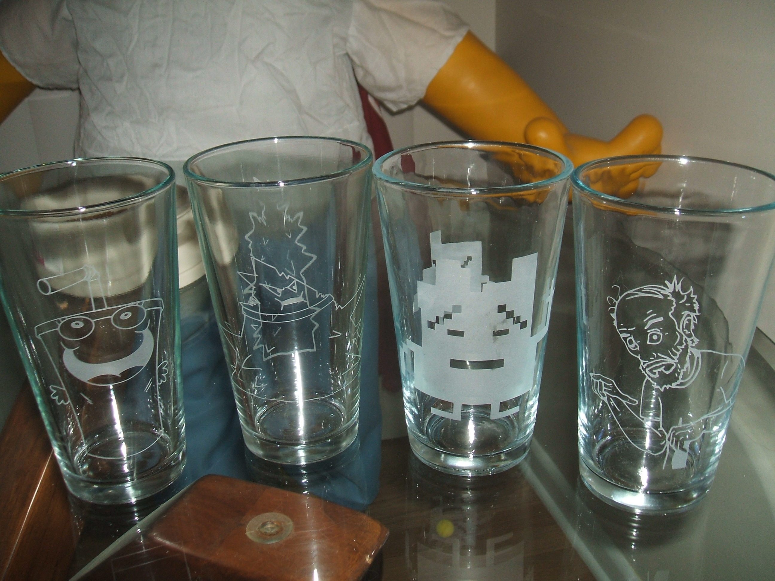 Custom Aqua Teen Glasses