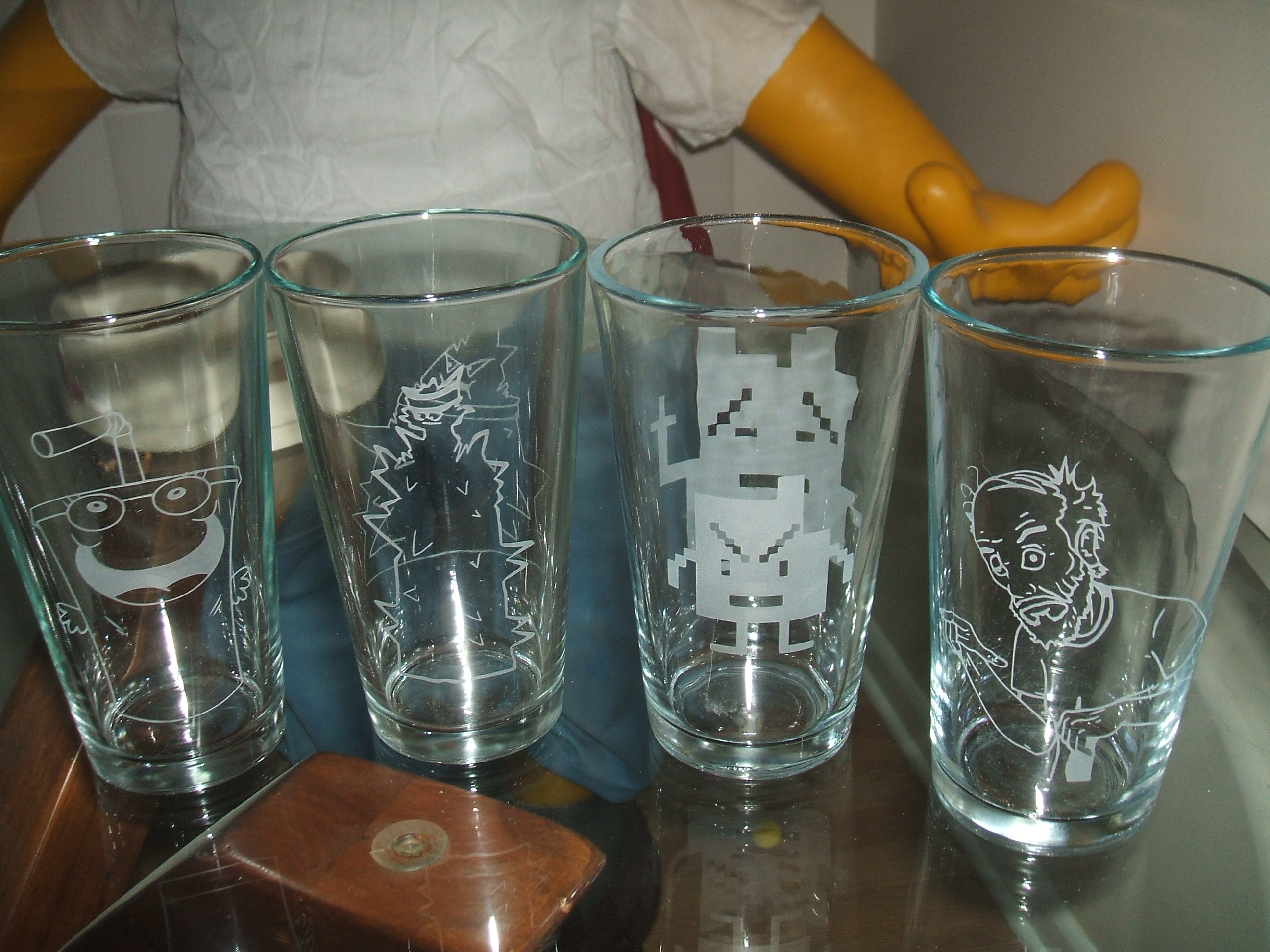Custom Aqua Teen Glasses