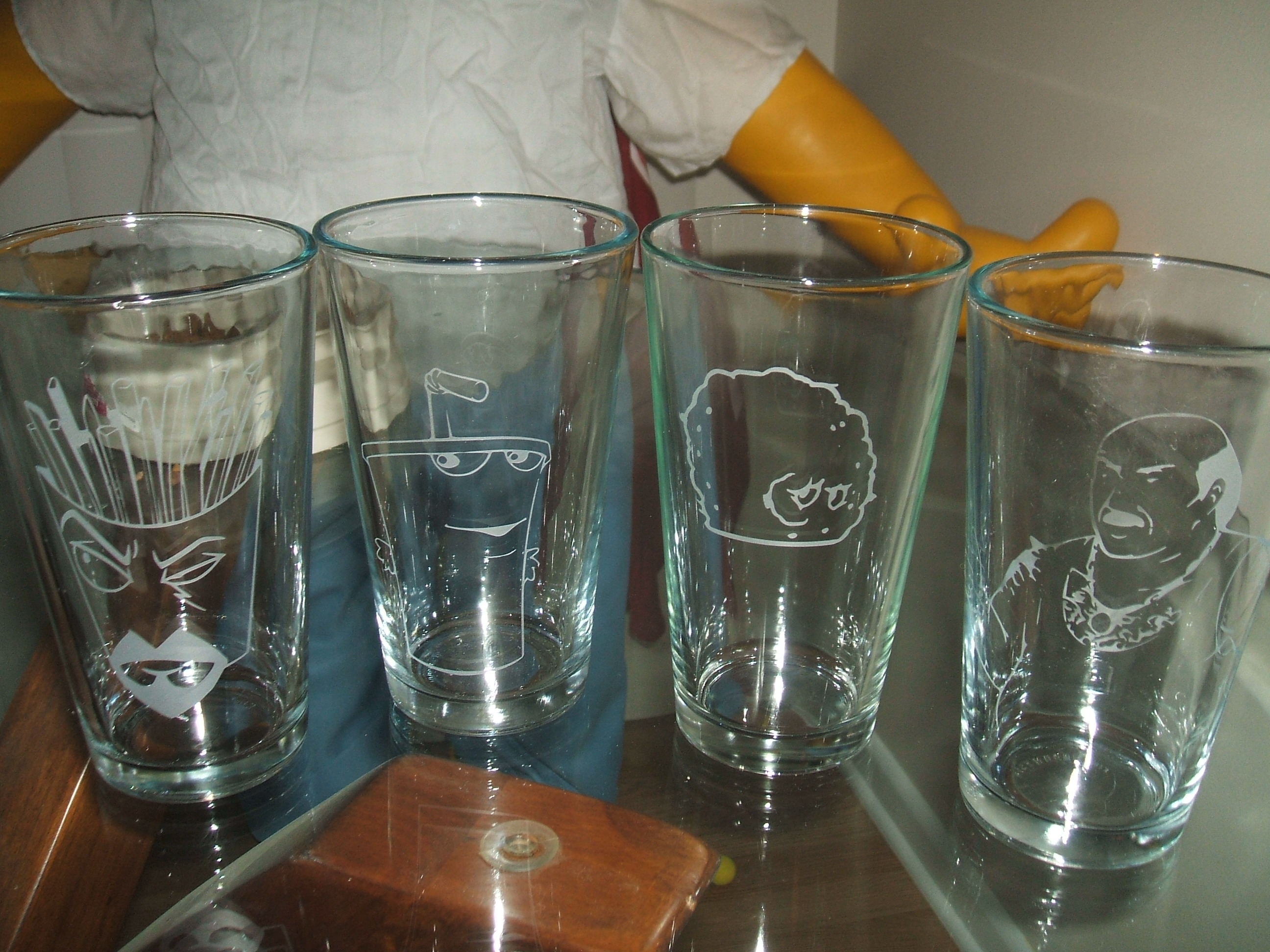 Custom Aqua Teen Glasses