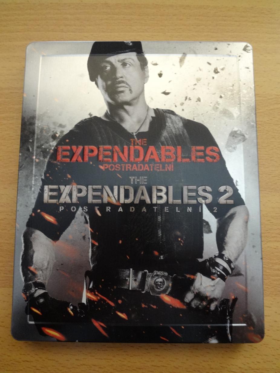 Expendables 1 & 2 Embossed  Czech Steelbook Front