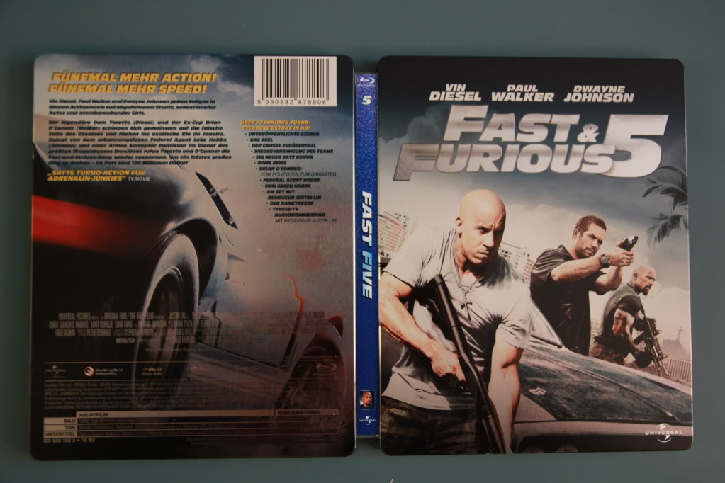 Fast Five custom spine