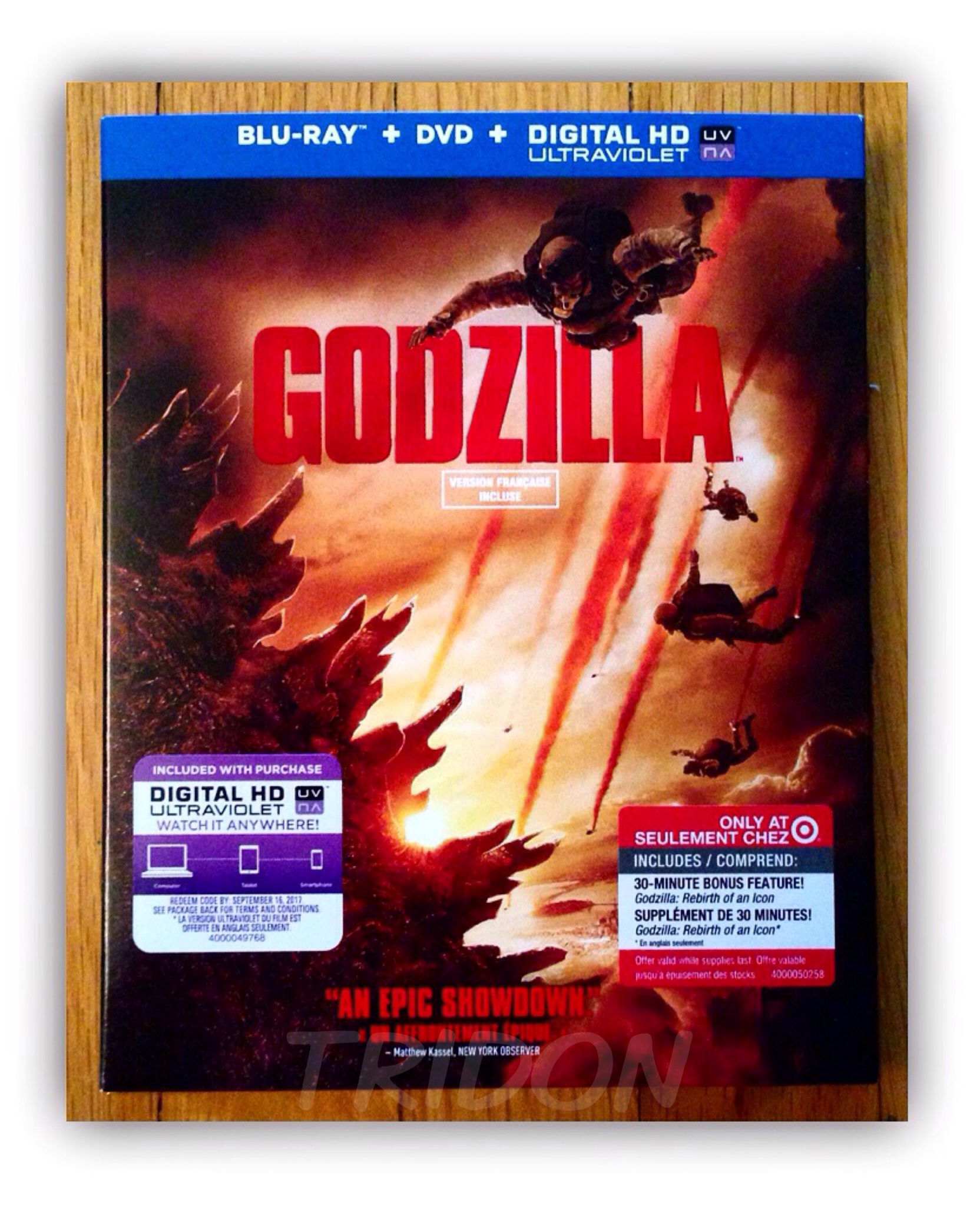 Godzilla (2014) Blu-ray w/ slipcover (Target Excl.) [CAN]