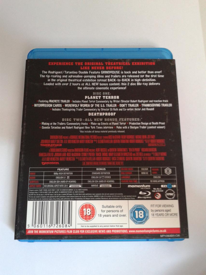 Grindhouse Special Edition back