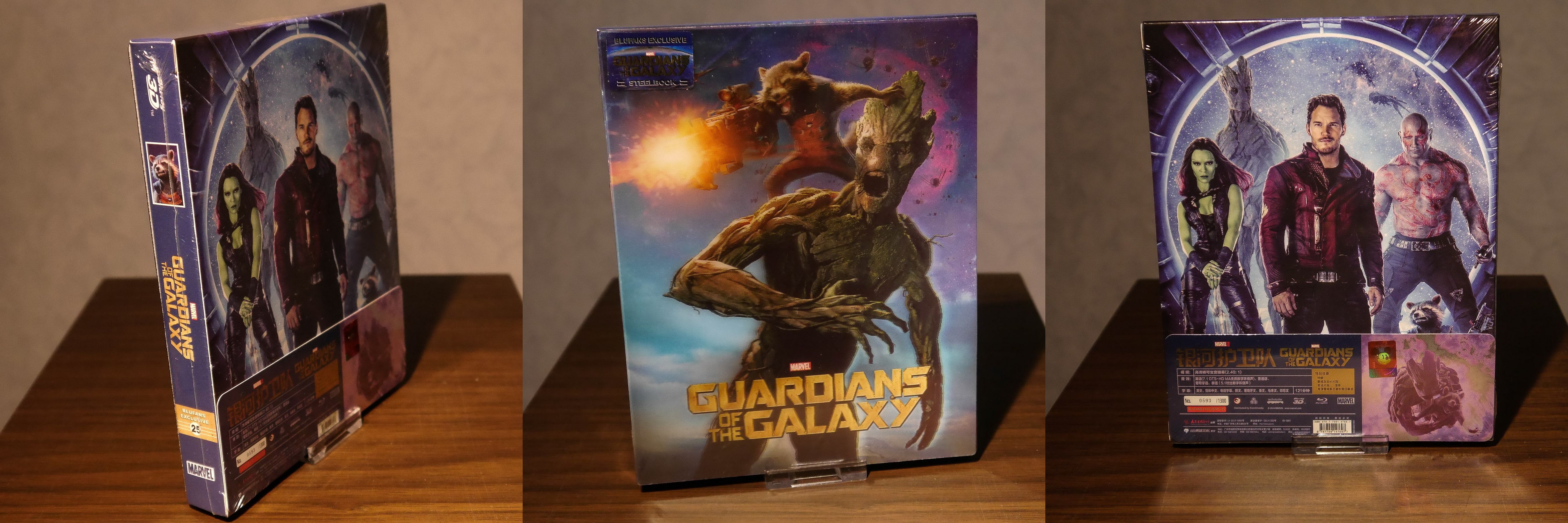 Guardians of the Galaxy Lenticular Steelbook Blufans Groot