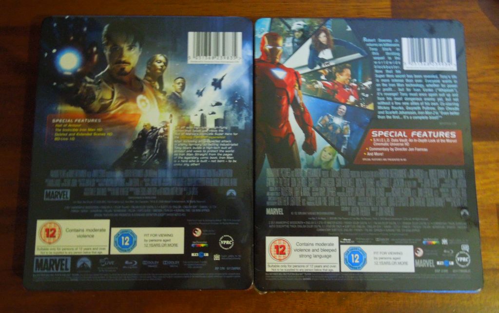 Iron-Man 1 + 2 UK Play Back