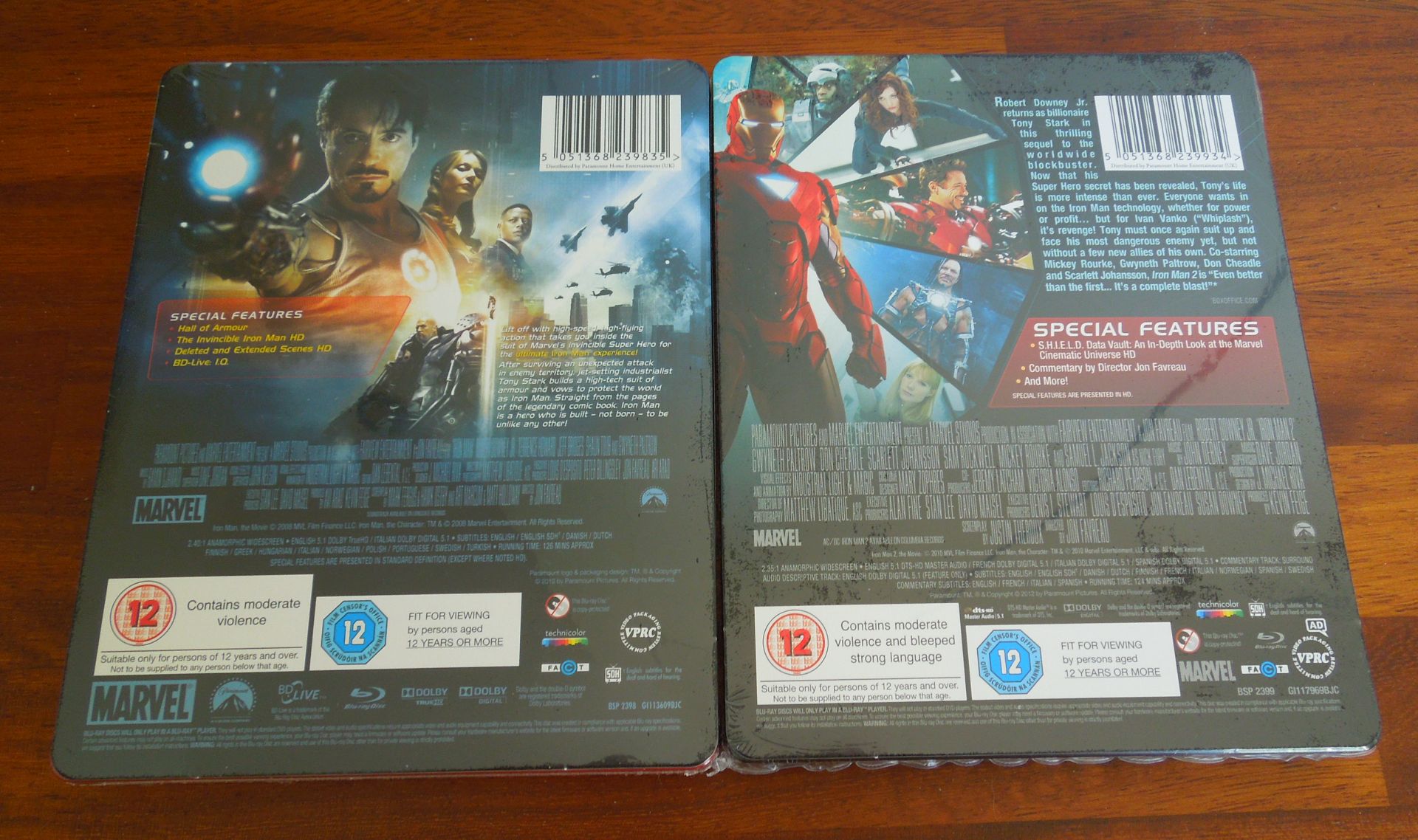 Iron-Man 1 + 2 UK Play Back