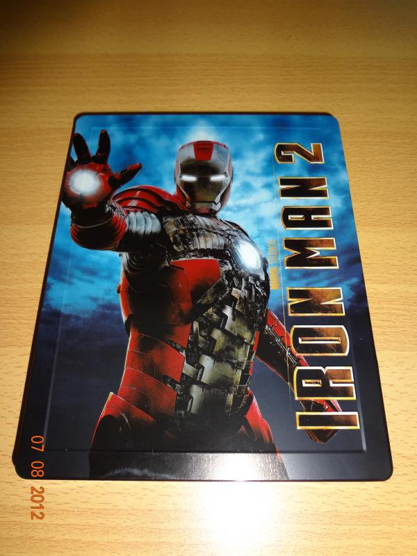 Iron Man II Play.com Exclusive Steelbook Embossed Front