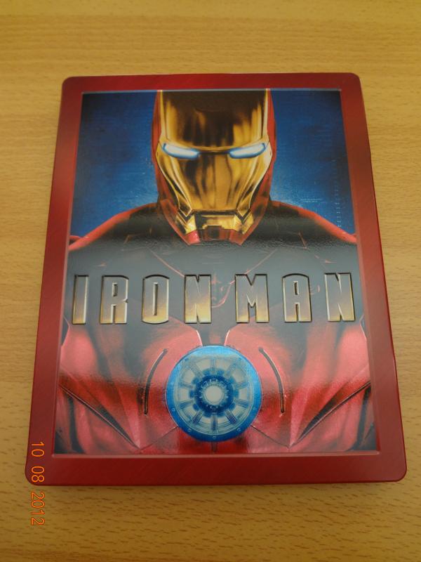 Iron Man Play.com Exclusive Steelbook Embossed Front