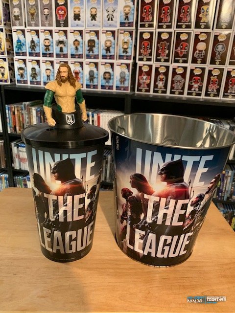 Justice League Popcorn Tin and Cup with Cup Topper