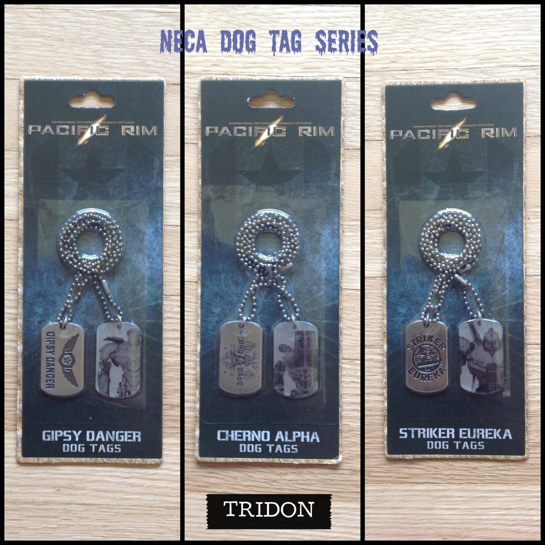 LEFT TO RIGHT: Neca Dog Tog Series - Gipsy Danger, Cherno Alpha and Striker Eureka.
