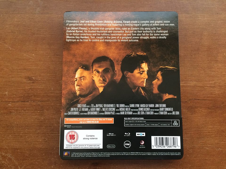 Miller's Crossing Steelbook