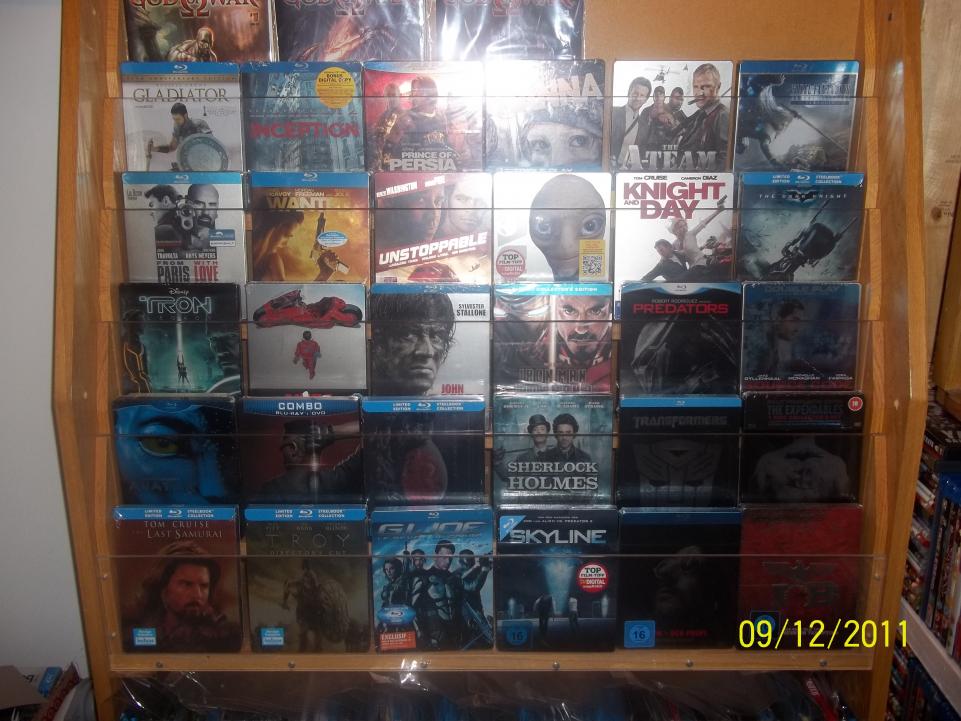 My steelbook display I bought from barnes and nobles book store
