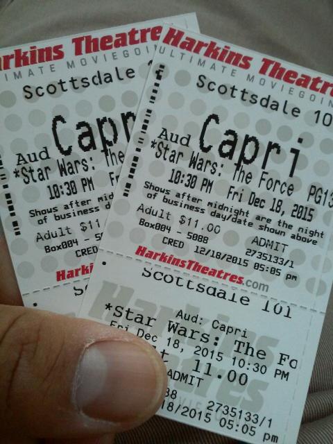 My tickets!