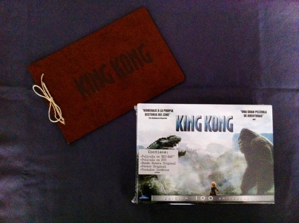New Additions - On the left, Best Buy U.S. exclusive King Kong sketch journal, and on the right, King Kong Blu-ray/DVD box set with postcards and poster (Spain).