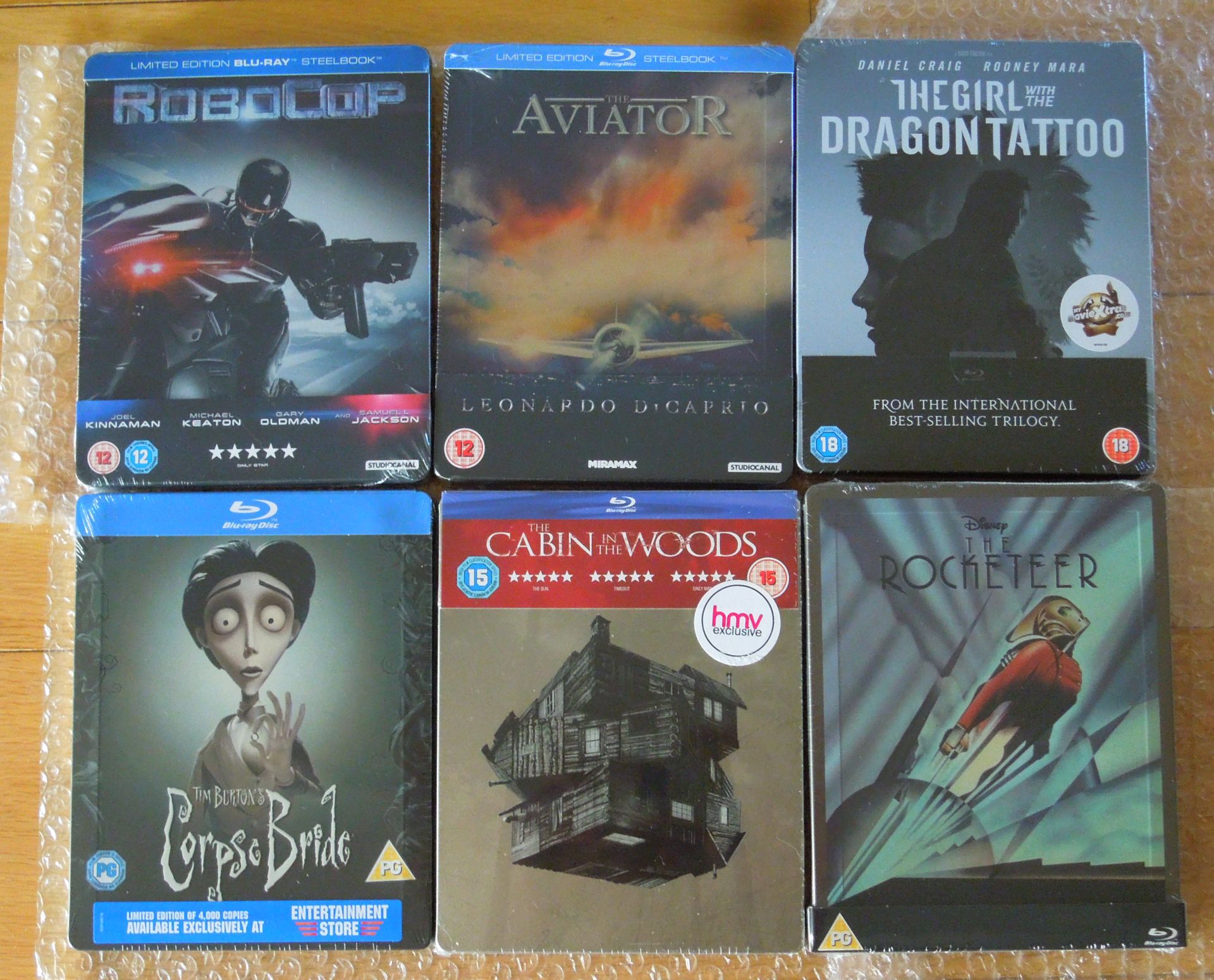 Robpcop + Aviator + TGwtDT + CB + TCitW + Rocketeer UK