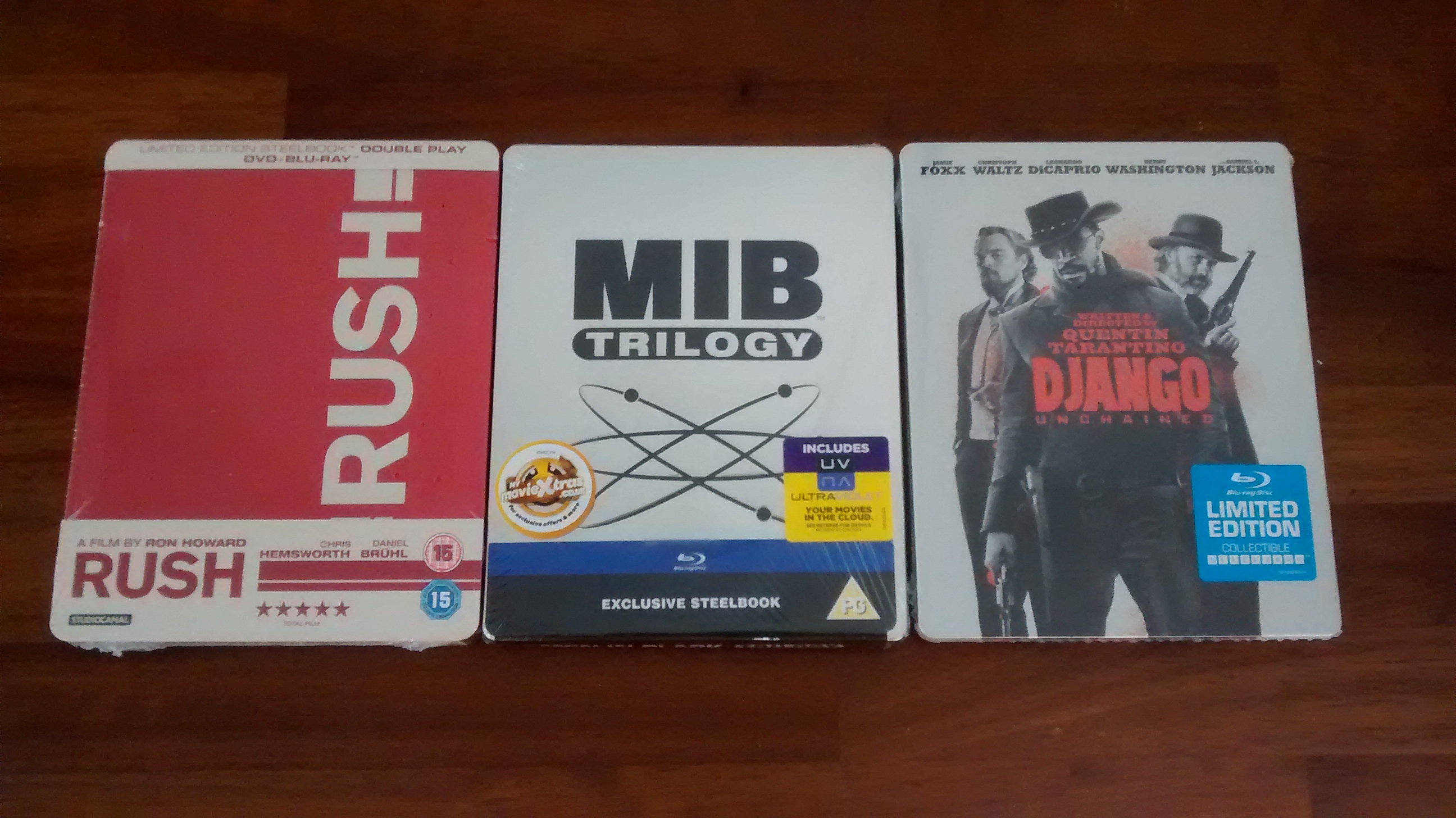 RUSH UK, MIB Trilogy UK, Django US