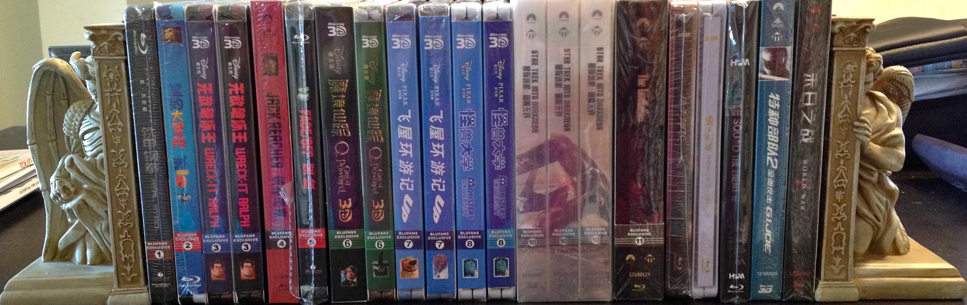 SPINE SHOTS OF MY BLUFANS!!!