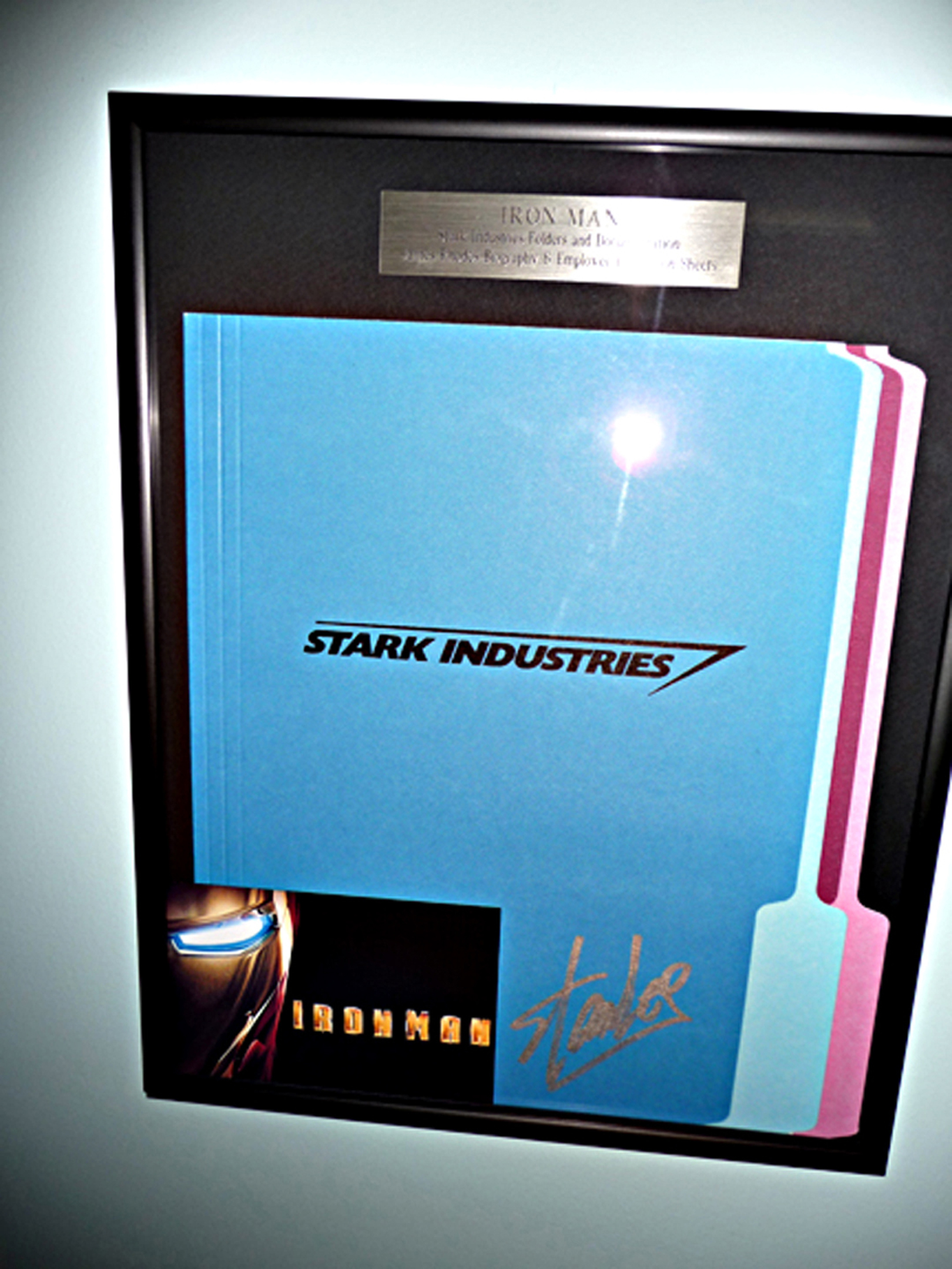 Stark Industries Folders Signed by Stan Lee at Chicago Comic Con 2014