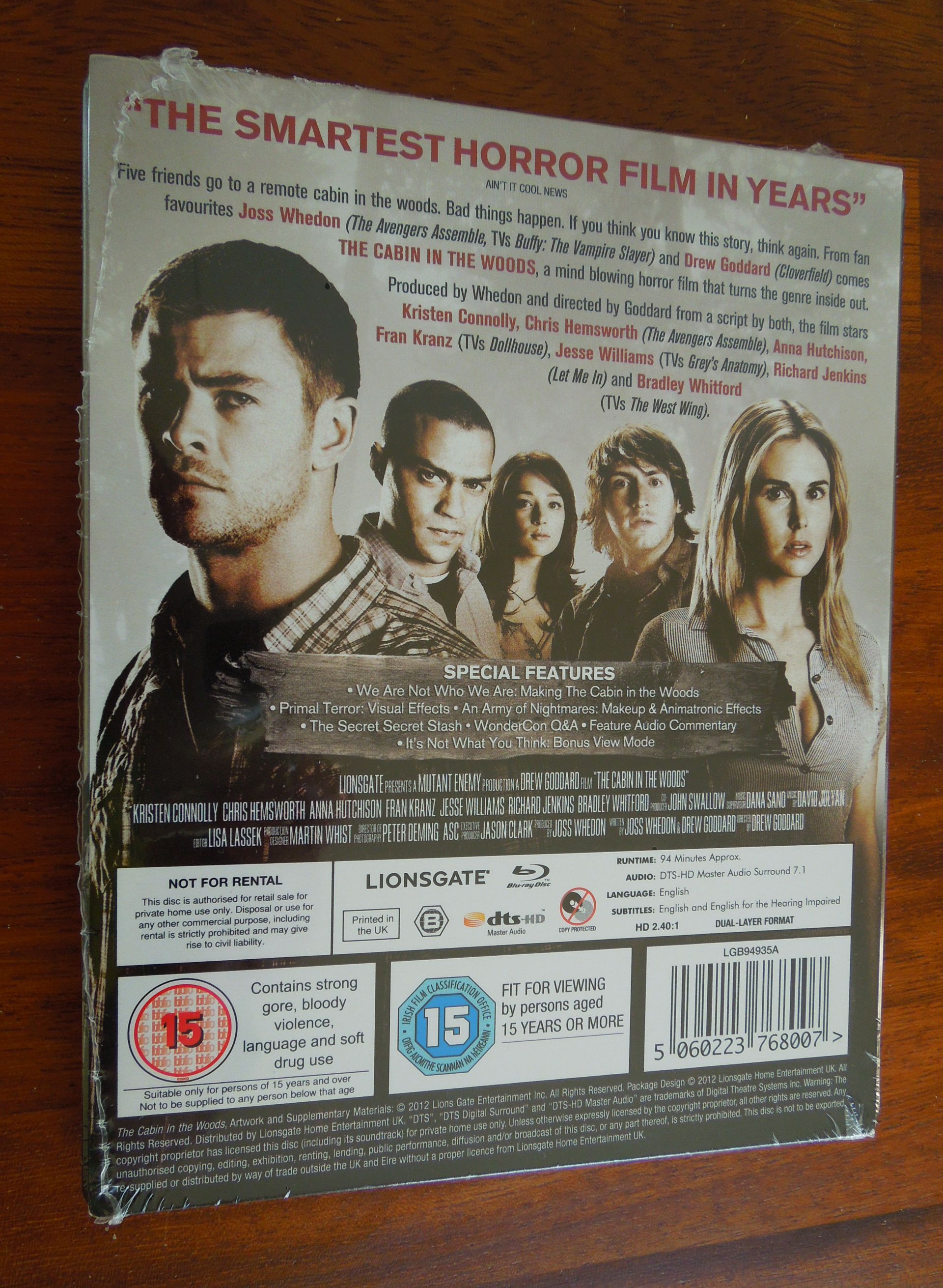 The Cabin in the Woods UK HMV R