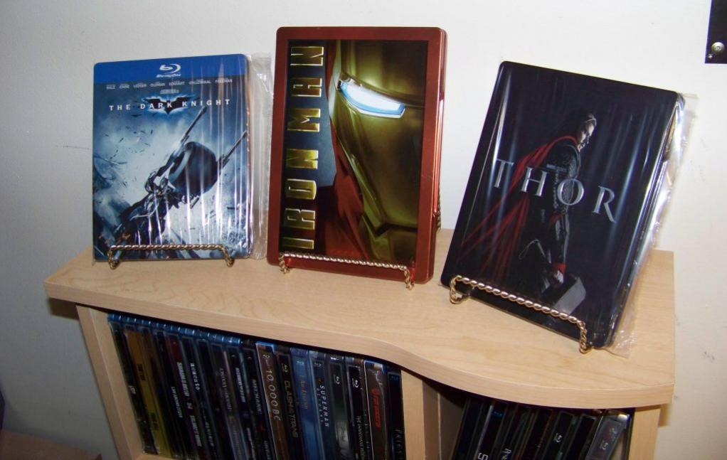 The Dark Knight BD Steelbook
Iron Man DVD Steelbook
Thor UK BD Steelbook