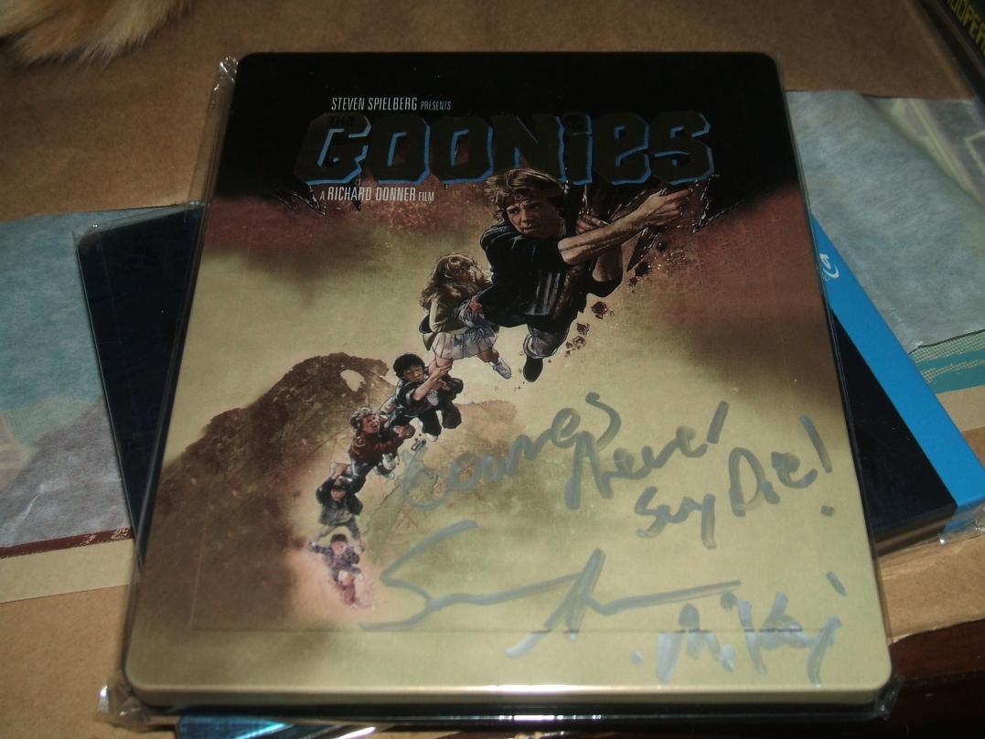 The Goonies signed by Sean Astin