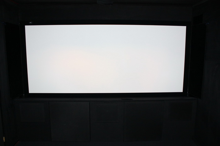 The old screen 110" wide 2.35:1