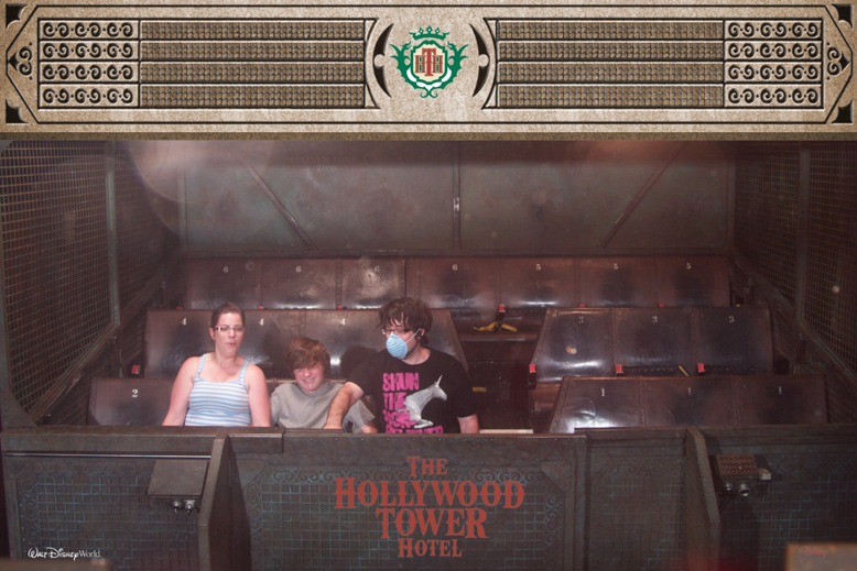 The Tower Of Terror. they gave us our own Elevator Shaft!