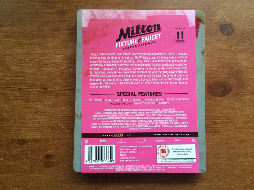 The Voices Steelbook (Arrow Films)