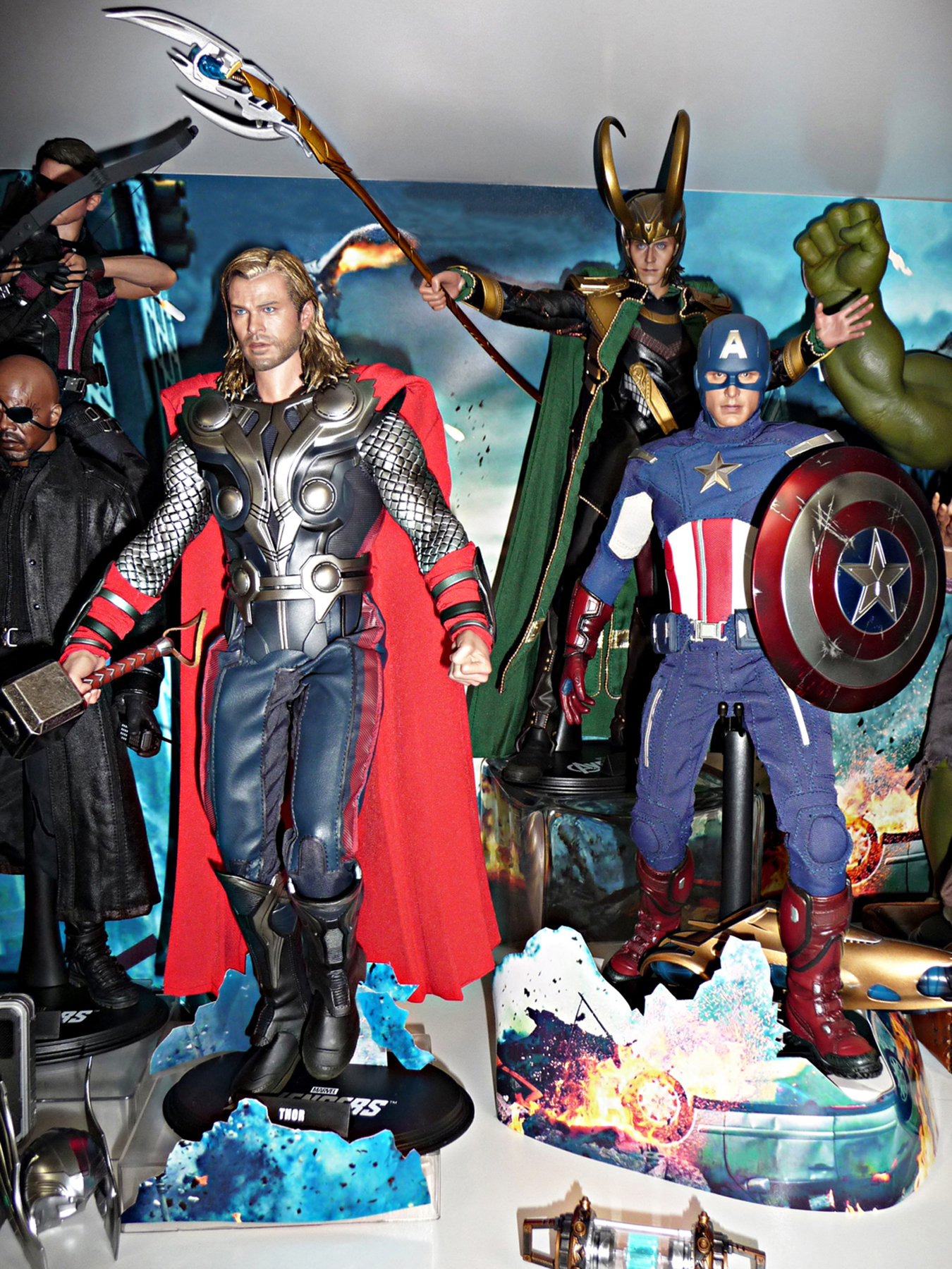Thor, Loki, & Capt