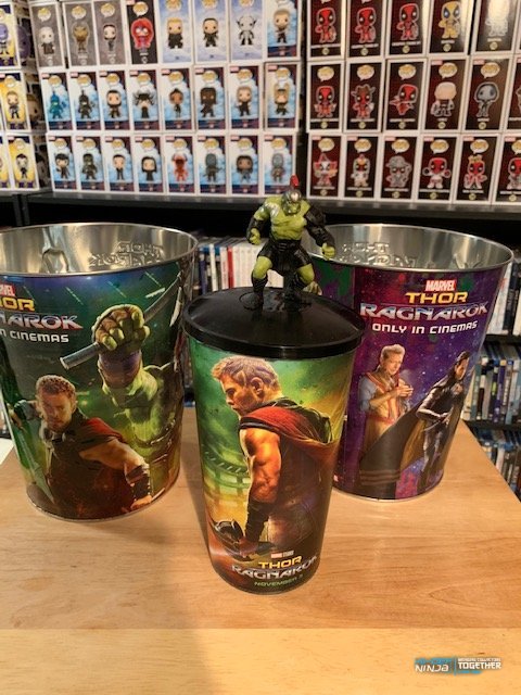 Thor Ragnarok Popcorn Tins and Cup with Cup Topper