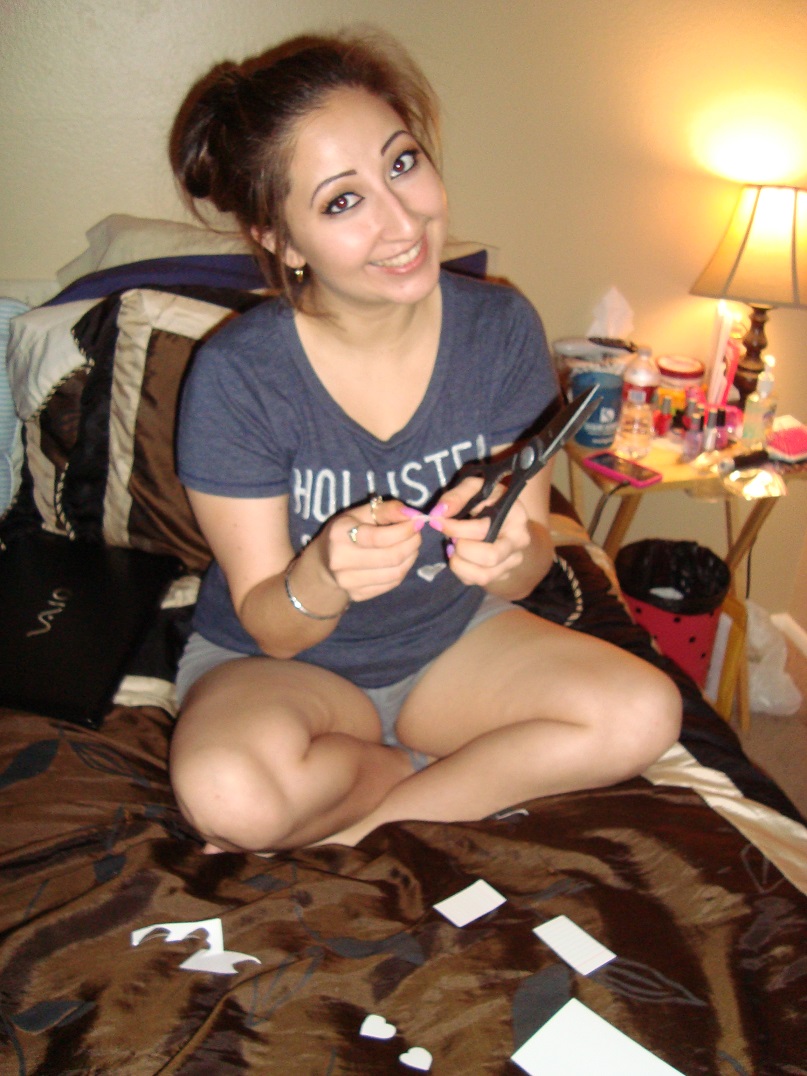 Wife helping with the Give-Away!