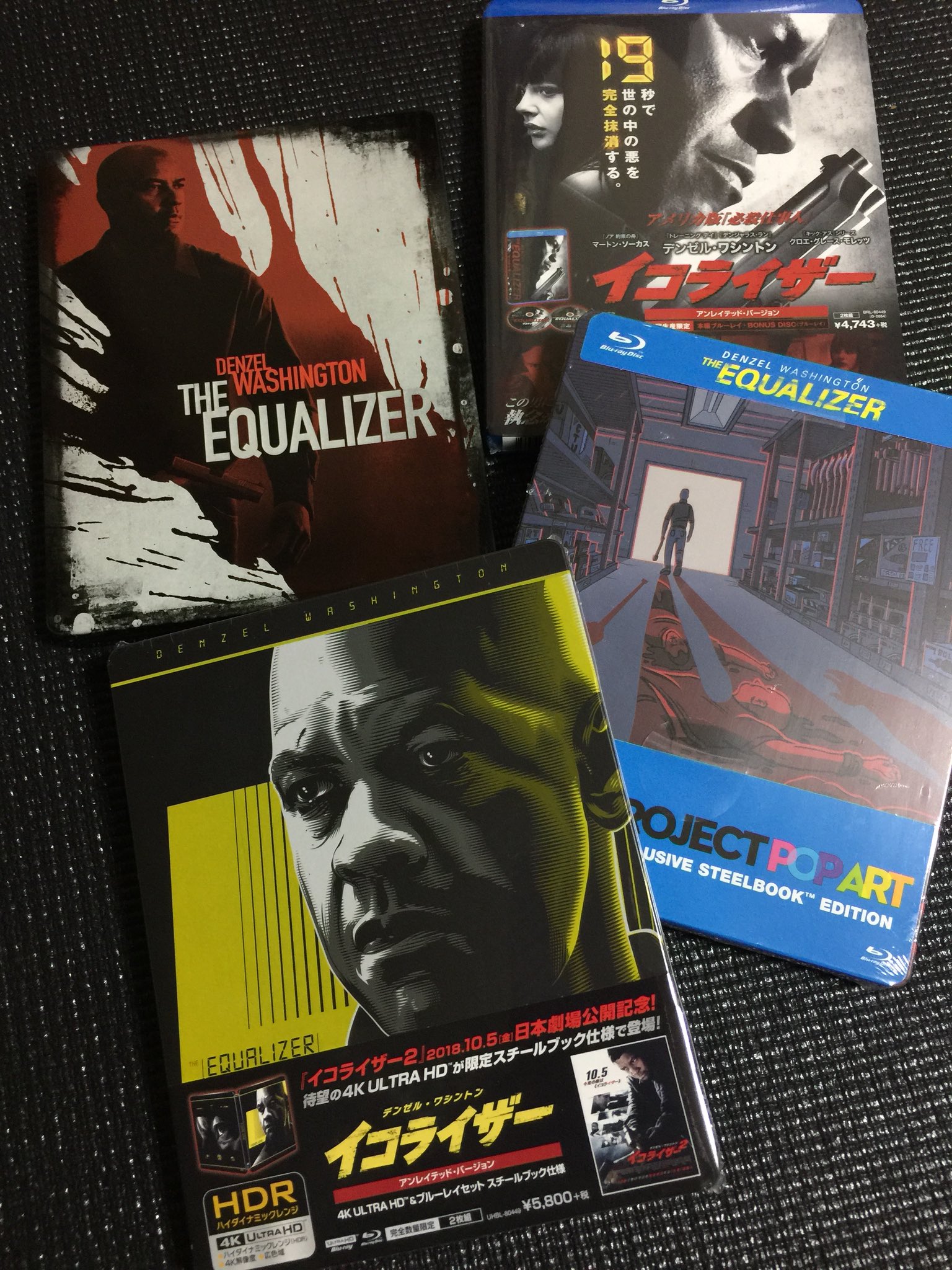 The Equalizer 4k 2d Blu Ray Steelbook [japan] Hi Def Ninja Pop Culture Movie Collectible
