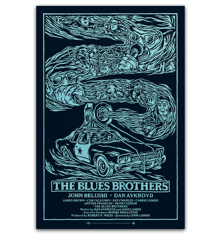 The blues brothers poster by tom newell The blues brothers poster by tom newell