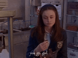 rory gilmore you go girl GIF by Gilmore Girls 
